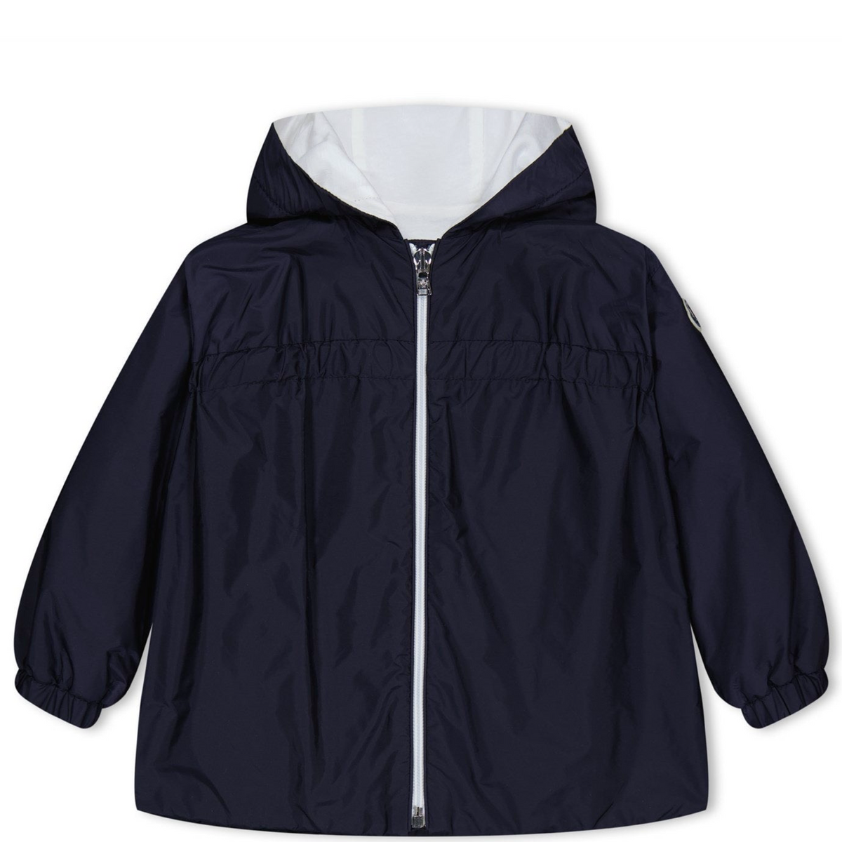 Girls Moncler Navy Raka Hooded Jacket