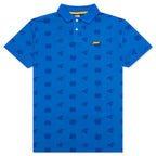 Cash Rules S/S Polo - Strong Blue