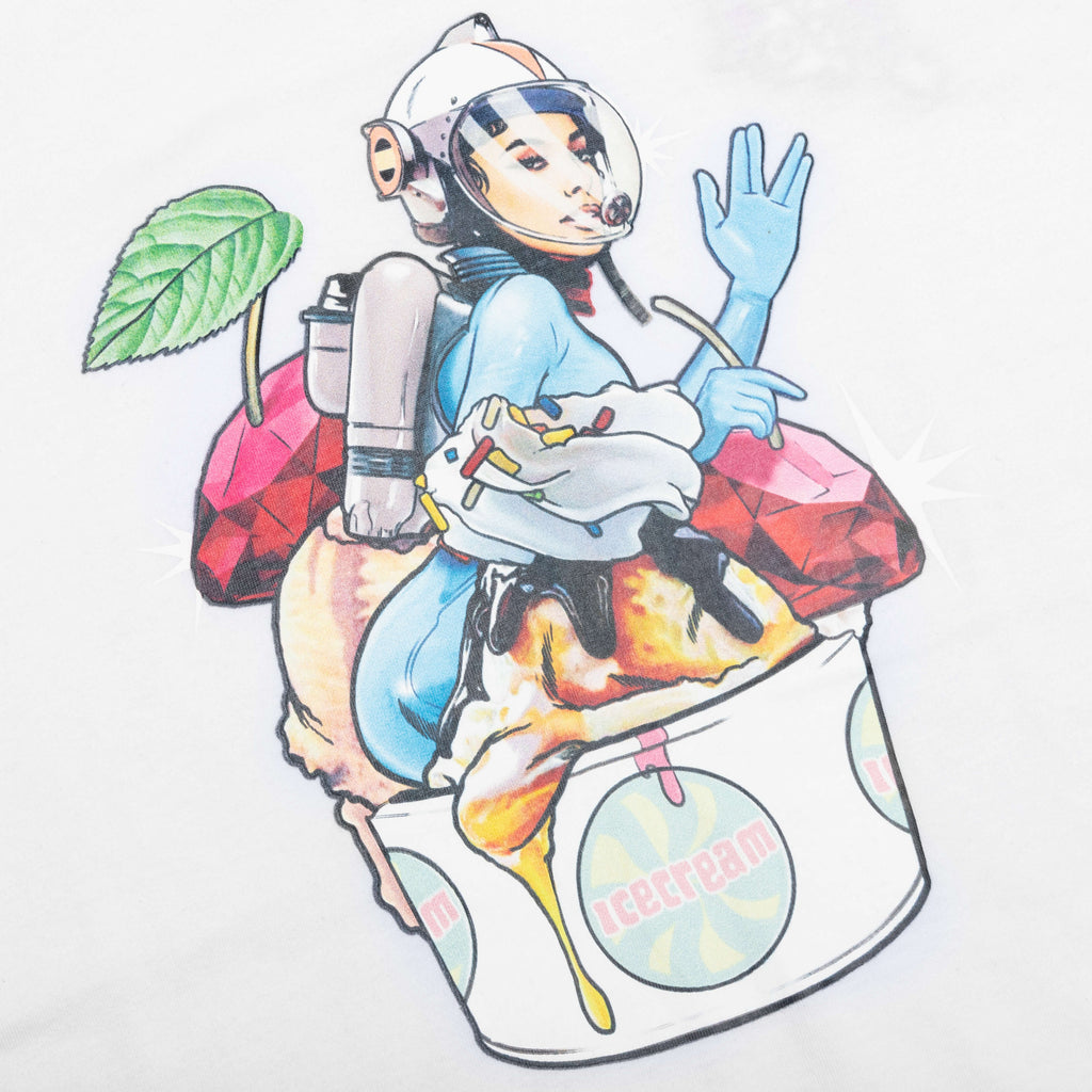 Cherry Darling S/S Tee - White