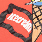 Cone Man S/S Tee - Neon Red