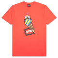Cone Man S/S Tee - Neon Red