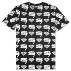 Diamonds and Dollars S/S Tee - Black