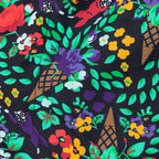 Floral Short - Black