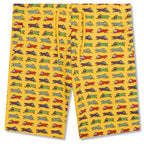 Kids Red Velvet Sweatshort - Gold Fusion