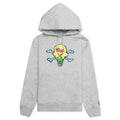 Kids Swirled Hoodie - Heather Grey
