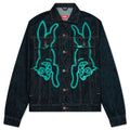 Leg Down Jacket - Raw Blue
