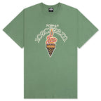Snakey Cone S/S Tee - Hedge Green