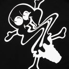 White Hoodie - Black