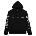 White Hoodie - Black