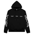 White Hoodie - Black