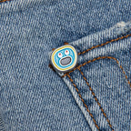 Yellow Jean Short - Light Blue