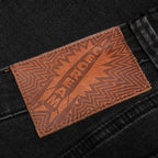 Black Running Dog Jean - Black