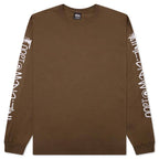 International Crew Pigment Dyed L/S Tee - Brown