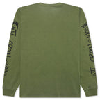 International Crew Pigment Dyed L/S Tee - Olive