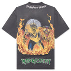 Represent x Iron Maiden Number Of Beast T-Shirt - Sunfade Grey