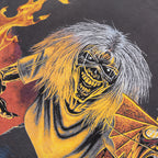 Represent x Iron Maiden Number Of The Beast Long Sleeve T-Shirt - Sunfade Grey