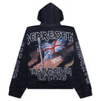 Iron Maiden Steed Hoodie - Stained Black