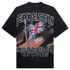 Represent x Iron Maiden Steed T-Shirt - Stained Black