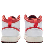 Jordan 1 Mid SE (PS) - White/Lobster/Dune Red