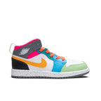 Jordan 1 Mid SE (PS) - White/Taxi/Dark Shadow/Hyper Pink