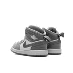 Jordan 1 Mid SE (TD) - White/Cool Grey/Medium Grey