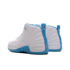 Air Jordan 12 Retro 'Melo' (PS) - White/University Blue/Metallic Silver