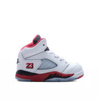 Air Jordan 5 Retro OG Fire Red 'Black Tongue' (TD) - White/Fire Red/Black