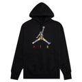 AJ3 Graphic Fleece Hoodie - Black