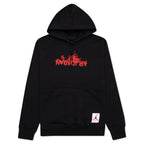 AJ4 FLC Pullover Hoodie - Black/University Red