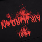 AJ4 FLC Pullover Hoodie - Black/University Red
