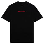 Heavyweight Structured T-Shirt - Black/Gym Red