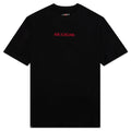 S/S T-Shirt - Black/Gym Red