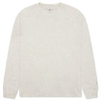 Wordmark L/S Tee - Oatmeal Heather