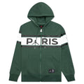 Jordan x Paris Saint-Germain Full-Zip Fleece Hoodie - Noble Green