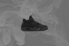 Air Jordan 4 Retro 'Black Cat' (PS) - Black/Light Graphite