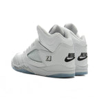 Air Jordan 5 Retro 'White Metallic' (PS) - White/Black/Metallic Silver