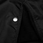 Jumbo Convertible Peter Padded Flight Bomber Jacket - Black