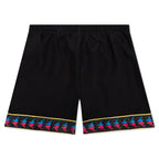 222 Banda Calabash Swim Shorts - Black/Fuchsia/Blue