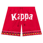 222 Banda Calabash Swim Shorts - Red/Dark Yellow/Dark Blue