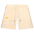 222 Banda Coneyn Swim Shorts - Beige Ecru/Brown