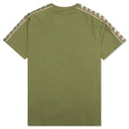 222 Banda Deto T-Shirt - Green Olive/Light Green