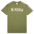 222 Banda Deto T-Shirt - Green Olive/Light Green