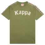 222 Banda Deto T-Shirt - Green Olive/Light Green