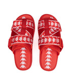 222 Banda Mitel 1 Sandals - Red Flame/White