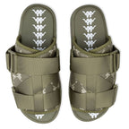 222 Banda Mitel 4 Sandals - Green Olive/White