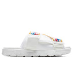222 Banda Mitel 6 Sandals - White/Fuchsia