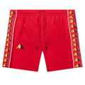 222 Banda Xtabi Swim Shorts - Red/Dark Yellow/Dark Blue