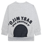 Kid's Baby Milo Relaxed Fit Crewneck Sweatshirt - Gray