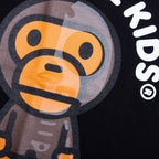 Kid's Baby Milo Skull Glow In The Dark Tee - Black