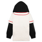 Kid's Bape Logo Layered Baseball Sweatshirt - Ivory